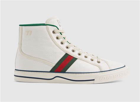 snakers gucci bianche alte|sneakers gucci su farfetch.